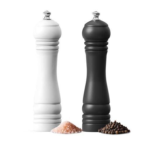 CAROTE Wooden Salt and Pepper Grinder Set
