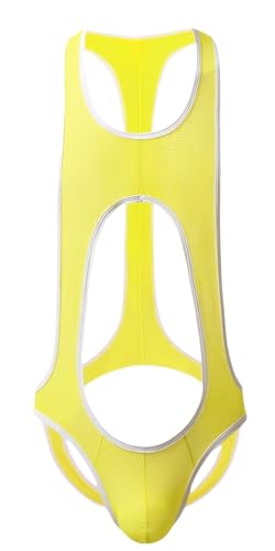 FEOYA Mens Jockstrap Bodysuit One Pieces Thong G Gtring Leotard Stretch Wrestling Singlet Jumpsuit Underwear