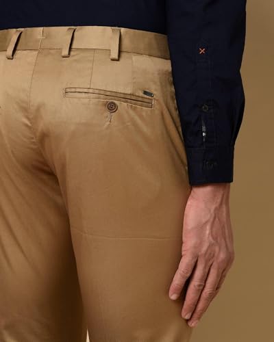 Image of Blackberrys Men's Cotton Blend Regular Casual Trousers
