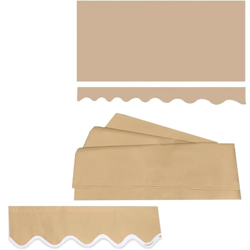 YUQIWKK Tela De Repuesto para Toldo Parte Superior Dosel Lona Recambio, Tela De Repuesto para Toldo De Puertas De Mercado, Cubierta De Toldo para Ventana, Jardín(Khaki,3.6x3m(12x10ft))