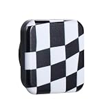 Mini specchio a quadri, mini specchio pieghevole per il trucco, mini specchio cosmetico compatto, supporto per telefono, per donne e ragazze (10)