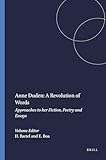 Anne Duden: A Revolution of Words: Approaches to her Fiction, Poetry and Essays (German Monitor, 56)