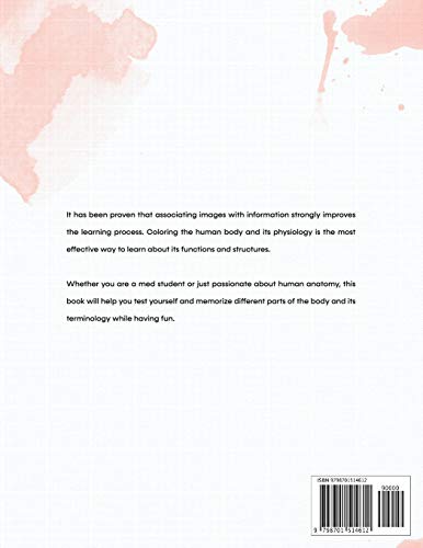Anatomy and Physiology Coloring Book: A Self-Test Human Anatomy Coloring Book for Adults, Teens, Doctors, Nurses and Students - Image 2