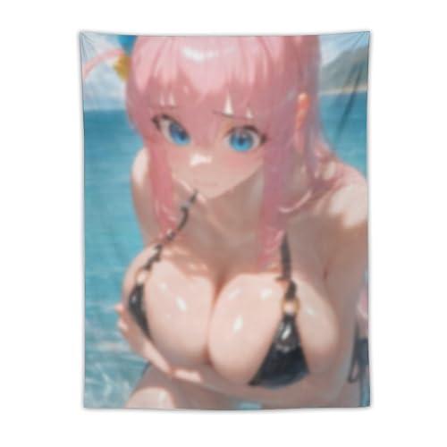 LIEGBMEU Sexy Bikini Hot Anime Girl Tapestry 30"x40" Indoor Outdoor Wall Quilt Art Whimsical Tapestry Decoration,AD95