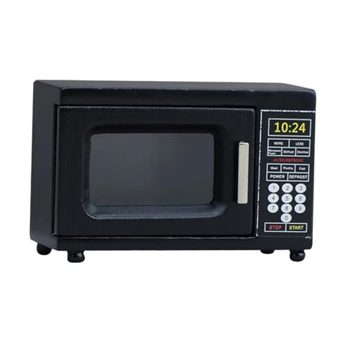 ZOOMELLA Mini Microwave Wood Dollhouse Oven for Decor DIY Micro Landscape Dining Room|Furniture & Room Items|Dolls & Bears