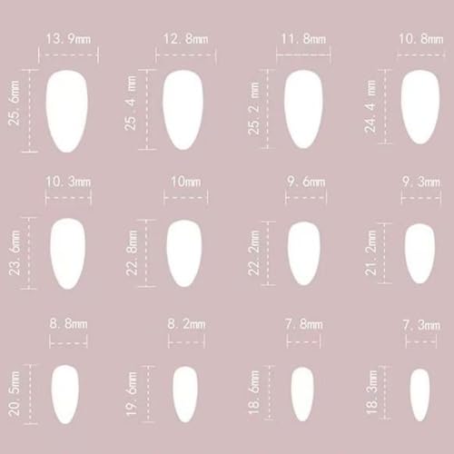 Image of Dark Black Press on Nails Medium Almond Fake Nails Chrome Nail Press ons with Design Glossy Glue on Nails Artificial Acrylic Full Cover Stick on Nails Cool False Nails for Women Girls Manicure 24Pcs