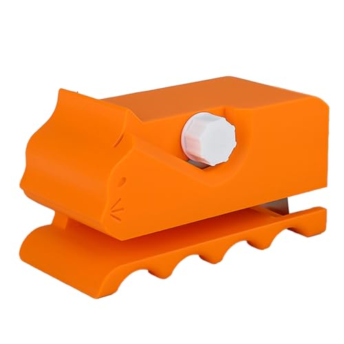 爪研ぎ ダンボールカッター 軽量手持ち 手作りキット サイズ調整可能 段ボールカッター 3Dプリント 誤切削防止設計 ペット用安全刃 (オレンジ)