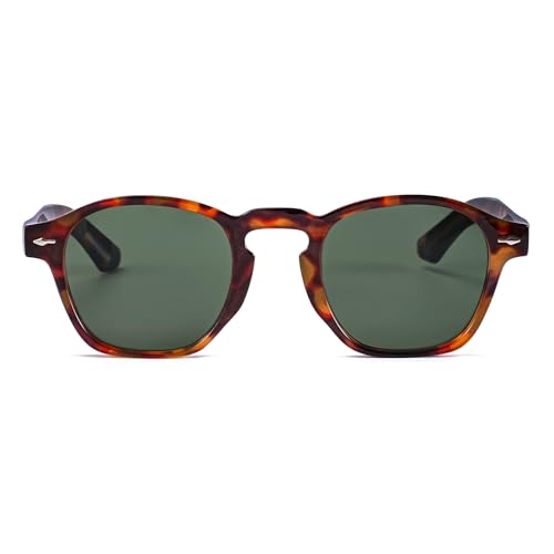 Image of Gleyemor Fashion Sunglasses for Men Women Tortoise Shell Sunglasses Trendy Unisex Style UV400 Protection Shades