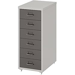 Cajonera Helmer De Ikea Ikea Helmer - Cajonera con ruedas (28 x 69 cm), color gris oscuro
