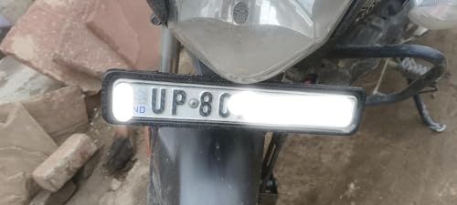 Image of UBEX Metal Number Plate Frame for Bikes - Front & Back Set | Black ND Plate Holder Cover | Universal Standard Size for All Motorcycles & Scooter