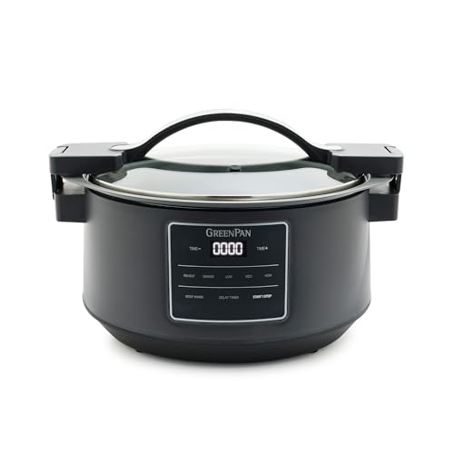 GreenPan 8QT Locking Lid Slow Cooker