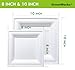 GreenWorks 8 inch and 10 inch Compostable Plates (each 50 Count), 100 Count Bagasse and Bamboo Fiber Disposable Paper Plates 3