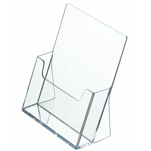 ogoPLUS Prospektständer DIN A4 Hochformat / Prospekthalter Flyer-Ständer Werbung Aufsteller Tisch-Prospektständer / Prospektbox / Werbung, glasklar, leichte Neigung für optimales Blickfeld ogoPLUS Prospektständer DIN A4 Hochformat / Prospekthalter Flyer-Ständer Werbung Aufsteller Tisch-Prospektständer / Prospektbox / Werbung, glasklar, leichte Neigung für optimales Blickfeld