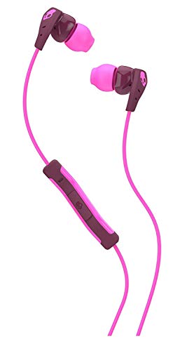 Skullcandy Method In-Ear Sweat Resistant Sports Earbud, Plum/Pink