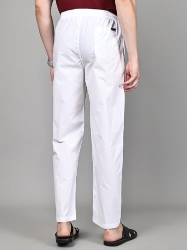 Image of Majestic Man Men Mid Rise Comfort Fit Solid Pure Cotton Casual Style Lounge Pants