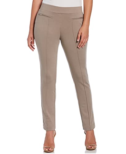 Rafaella Women's Slim Ponte Dress Pants with Stretch Fabric, 30.5”