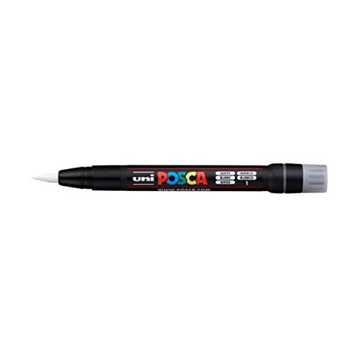 Image of POSCA PCF-350 Paint Marker | 1-10 mm Soft Brush Tip (White Ink)