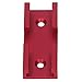T Track Intersection Parts, Aluminum Alloy Woodworking Track Connector, 4PCS T Track Chute Kit with smoothness Outer layer, Compact and Portable for Carpenter, Woodworking Tools (Red)