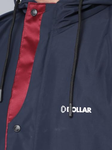 Image of Dollar Rainguard Men's PVC Full Sleeve Solid Reversible Sporty Raincoat Set With Adjustable Hood and Pocket