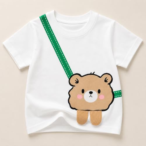 Image of Googo Gaaga Boy's Cotton Short Sleeve Printed Tshirt and Half Pant Set