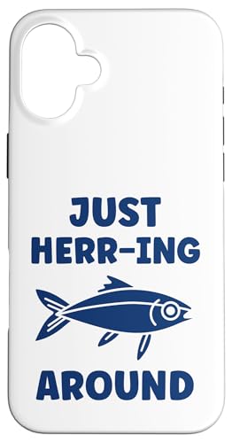 Small Cute Herrings Simple Minimalist Fish just Herring X}zP[X iPhone 16 Plus p