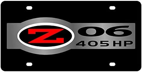Acrylic 405HP Corvette Z06 License Plate by Eurosport Daytona