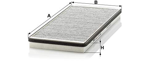 Filtro de aire de cabina MANN-FILTER CUK 3858 para automóviles 2