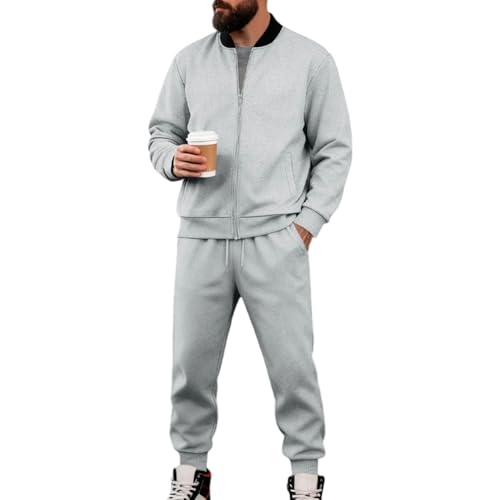 Ensemble homme moderne costume de mariage chic deux pièces gris clair S