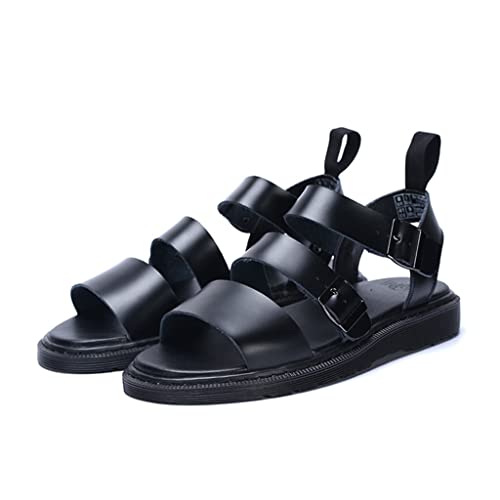 Fashion Leather Mens Casual Sandals Breathable Street Trendy Unisex Sandals
