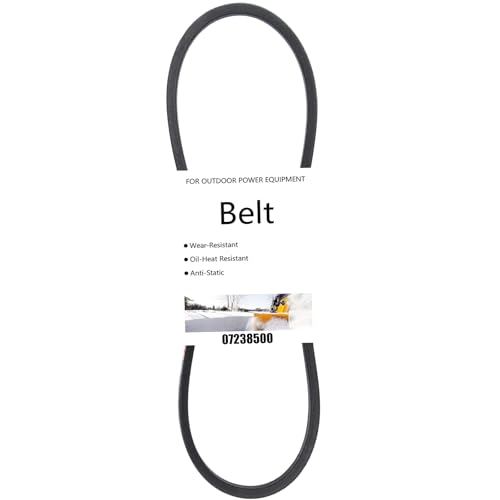 Diskary 07238500 Auger Drive Belt for Ariens 72086, 07208600, 72385, 7238500 Snow Blower Replacement V Belt (1/2