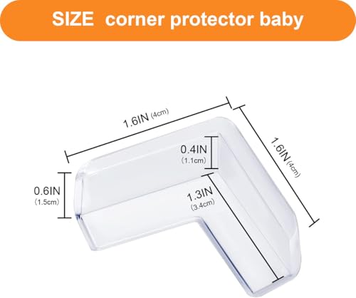 Image of Woohome Corner Protector for Baby (Pack of 12) - Soft Transparent Table Corner Guards & Edge Protectors for Sharp Edges, Furniture & Bed Corners - Baby Proofing Safety Set for Kids & Toddlers