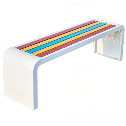 HUFIREHU ���O�p�K�[�f���x���` �������K�[�f���x���` ���O ��̃x���` �ؖڒ� �X�e�����X�X�`�[�����i�����A��p�j�ω׏d500kg ���|���e�Ղ� ���V��ɂ�����(White,150x40x45cm/59x16x18in)