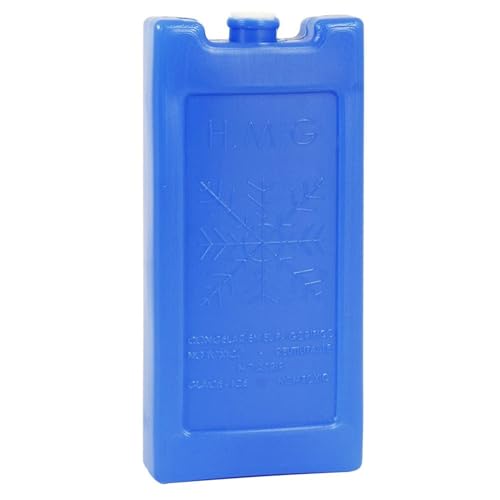 PARENCE.- Blocs Réfrigérants Réutilisable 200ML - Pain de Glace Congélation, Sac Isotherme, Glacière - 15x7,5x3cm, Pique-Niques, Camping, Randonée, Bleu