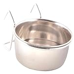 TRIXIE Comedero Acero Inox con Enganche para Pájar...: para colgar asa cromada LO MEJOR PARA EL CUIDADO DE TU MASCOTA : Producto especialmente destinado para cuidar a las mascotas.