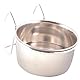 Trixie 5493 Edelstahlnapf mit Halter, 150 ml/ø 7 cm