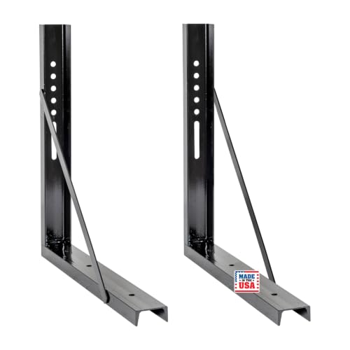 Image of Buyers Products 1701015 Underbody Truck Box Brackets 24 x 24 In Black