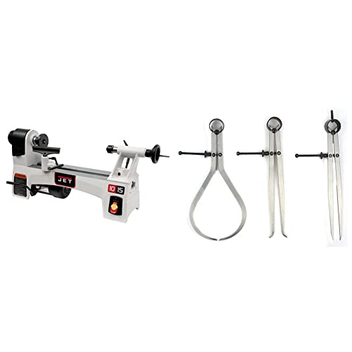 JET JWL-1015, 10" x 15" Wood Lathe, Variable Speed, 1/2HP, 1Ph 115V (719100) & Big Horn 19053C 3 Pieces 8-Inch Spring Caliper / Divider Set JET JWL-1015, 10" x 15" Wood Lathe, Variable Speed, 1/2HP, 1Ph 115V (719100) & Big Horn 19053C 3 Pieces 8-Inch Spring Caliper / Divider Set