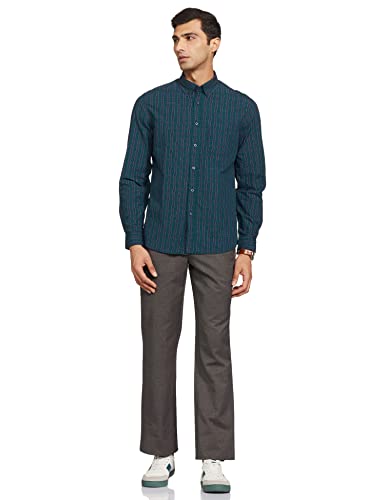 Image of Marks & Spencer Mens Solid Polyester Blend Collared Neck Regular Fit Easy Iron Shirt (Pack of 2)
