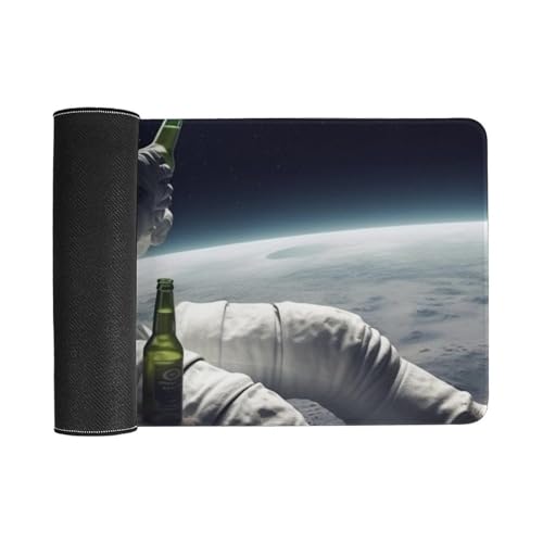 Alfombrilla para mouse Astronaught with Beer 60x30 cm antideslizante miniatura 3