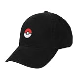 Bioworld Pokemon Pokeball Black Dad Hat