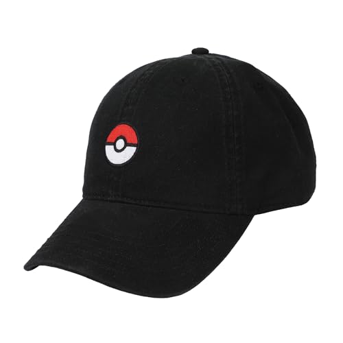 Bioworld Pokemon Pokeball Black Dad Hat