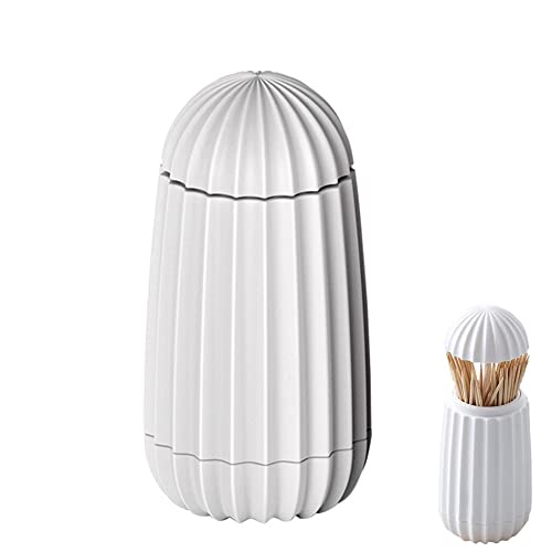 🌵【Facile da Usare】Questo distributore di stuzzicadenti è facile da usare e conveniente per la tua vita. Il design completamente sigillato è igienico e salutare, impedendo alla polvere di stuzzicadenti e agli insetti di entrare nella scatola.