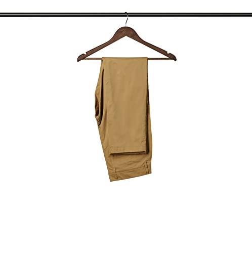 30 Pack Solid Wooden Suit Hangers With Non Slip Bar And Precisely Cut Notches - 360 Degree Swivel Chrome Hook - Vintage Finish Super Sturdy And Durable Wood Hangers #TOP4