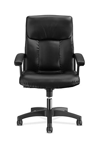 Hon Leather Executive Chair - High-Back Computer Chair For Office Desk, Black (Vl151) #TOP1