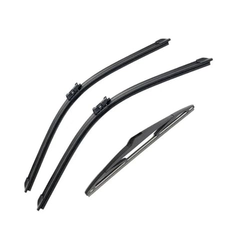 Silenciosas Para Hyundai I30 I30 Para CW 2007 2008 2009 Limpiaparabrisas Trasero Delantero De Coche Accesorios De Parabrisas De Goma(3 PCS)