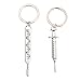 Amosfun 2 Pcs Médecin Métal Porte-Clés Seringue Thermomètre Porte-Clés Créatif Assistant Médical Porte-Clés Pendentif Appréciation Cadeau