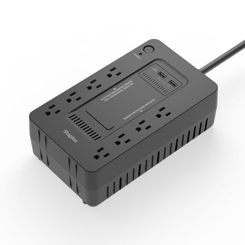 650VA 8-Outlet Battery Back-Up and Surge Protector Standby UPS, B...