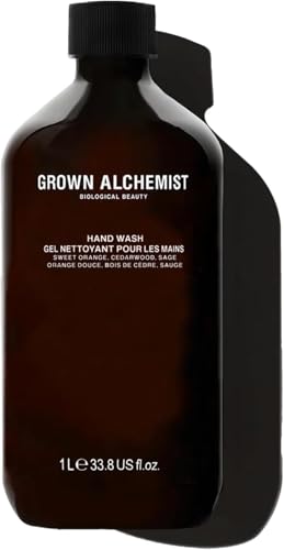 Grown Alchemist Luxury Hand Wash Refill - Sweet Orange, Cedarwood, Sage, Organic Hand Soap - Natural Vegan Bioactive Botanicals for Sensitive Skin, Moisturising, Hydrating Liquid Gel Handwash