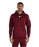 Logo sérigraphié Venum UFC Zenith pour Homme Burgundy-Silver Authentic Fight Week Version Unie Pullover Sweat à Capuche - L
