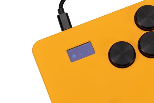 Image of KEEBMONKEY DOIO Hitpad Standard Series Aluminum & Acrylic Gaming Leverless Arcade Controller w / 0.96' Display, RGB & Dual USB-C for PC /Switch /PS3 /PS4 /PS5